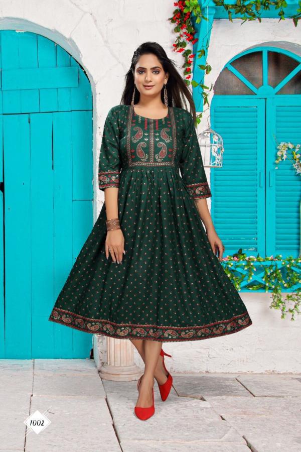  TRENDY SAHIBA VOL.1 Rayon Exclusive Kurti Collection